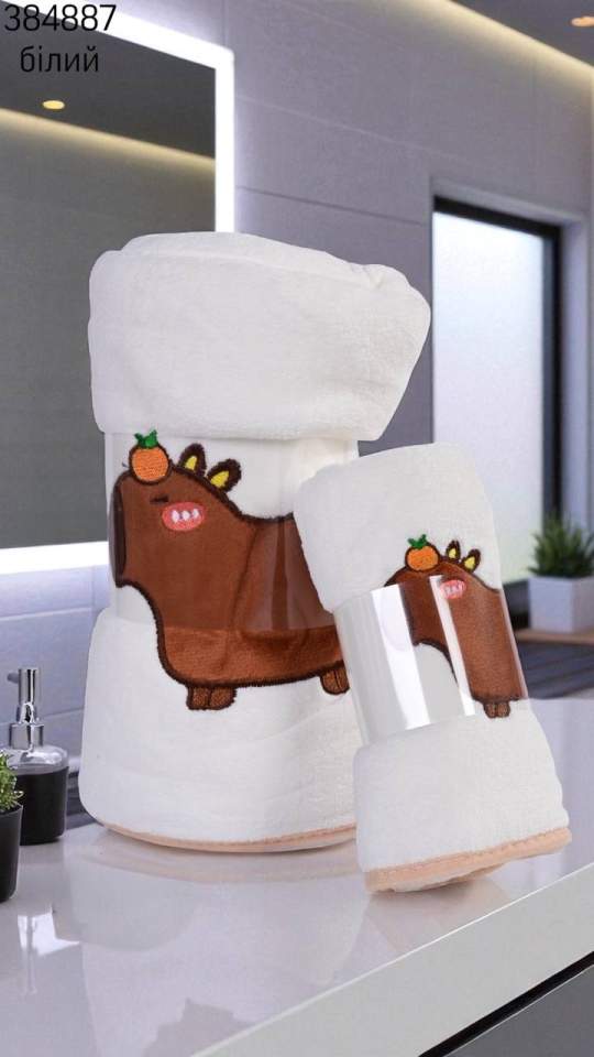 Набор полотенец (баня+лицо) (опт) 384887 (опт) 384887