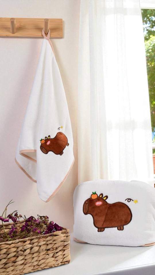 Набор полотенец (баня+лицо) (опт) 384887 (опт) 384887