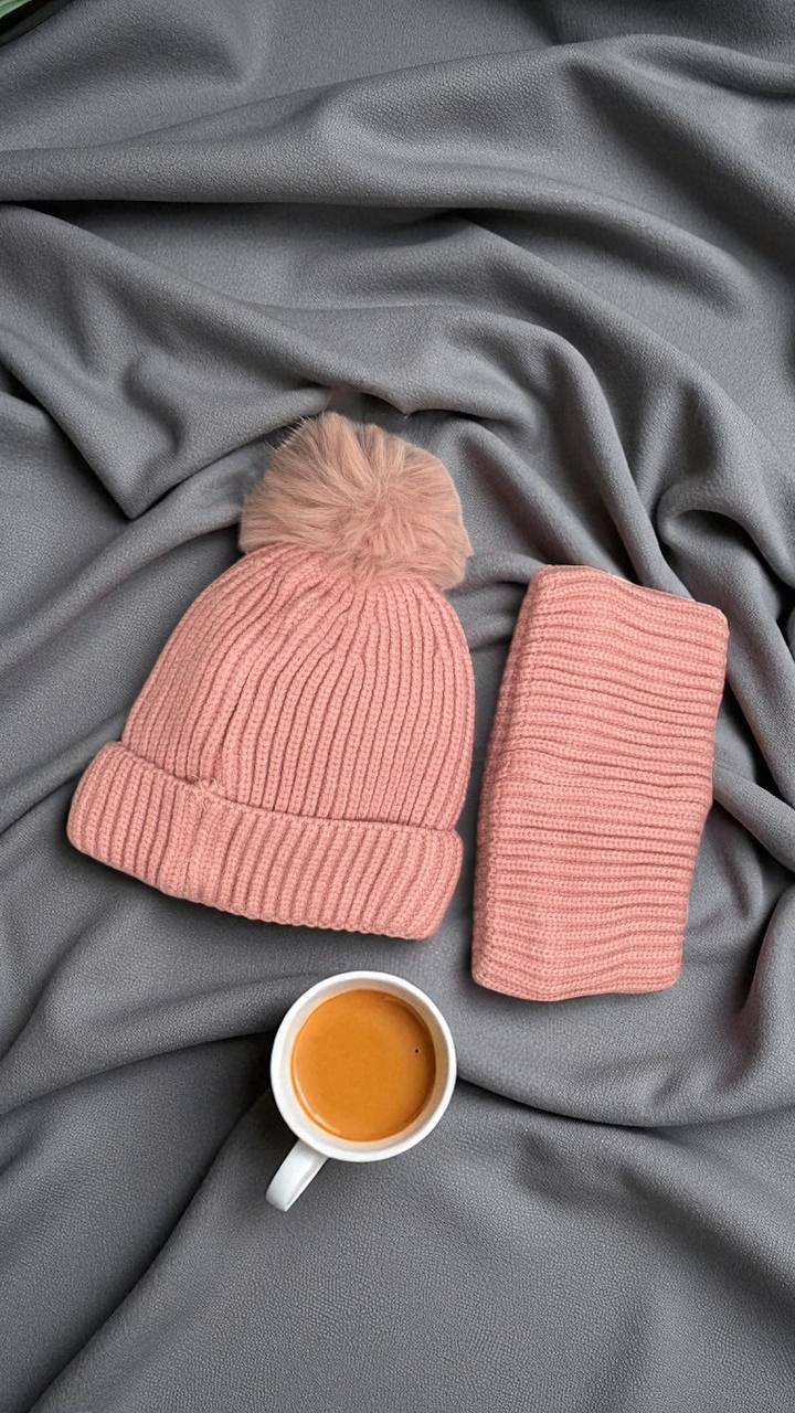 Шапка + повязка детская (опт) 387512