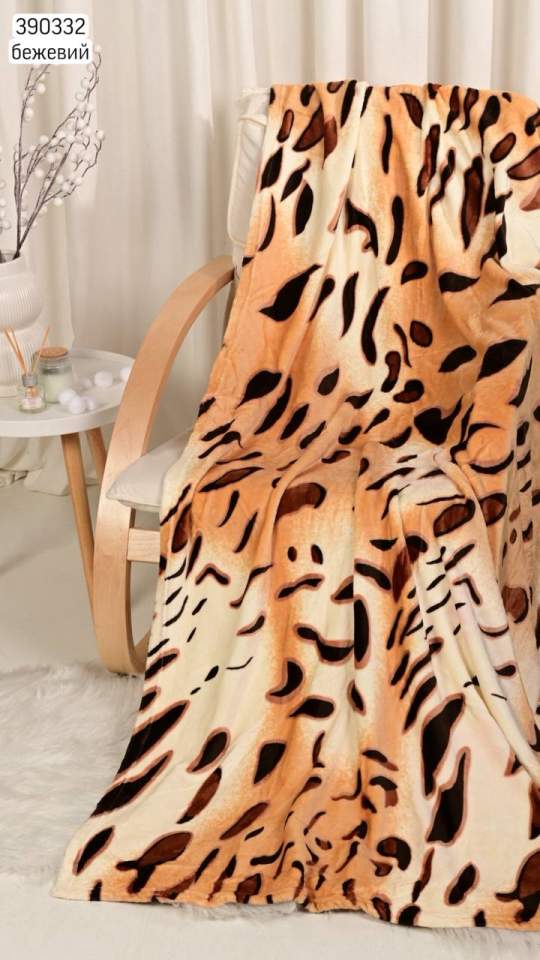 Плед двоспальний (опт) 390332