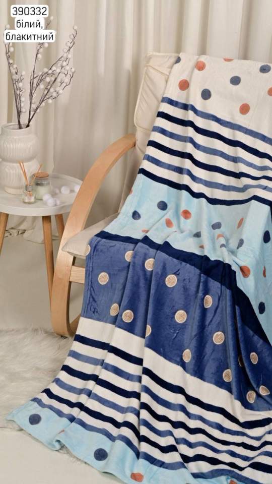 Плед двоспальний (опт) 390332