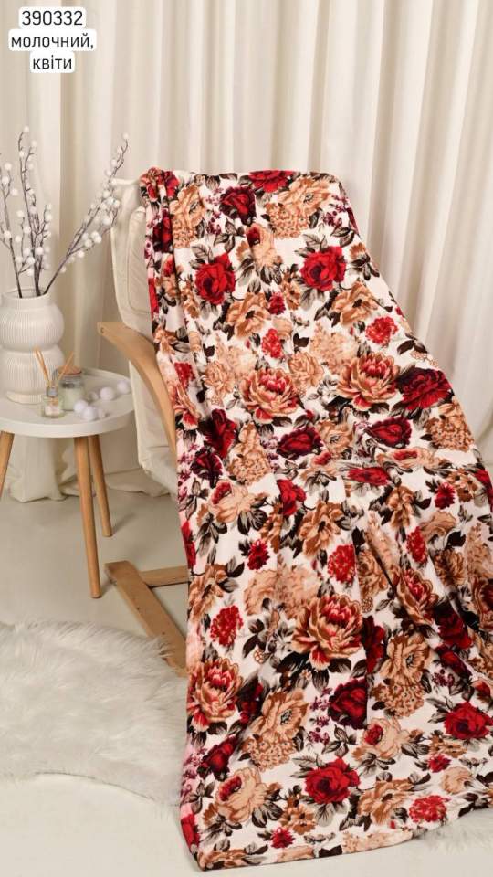 Плед двоспальний (опт) 390332