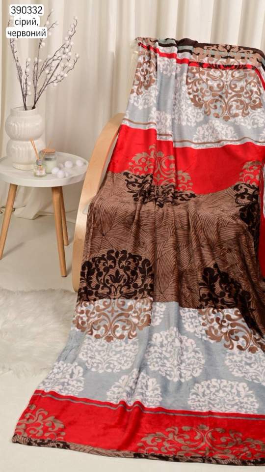 Плед двоспальний (опт) 390332