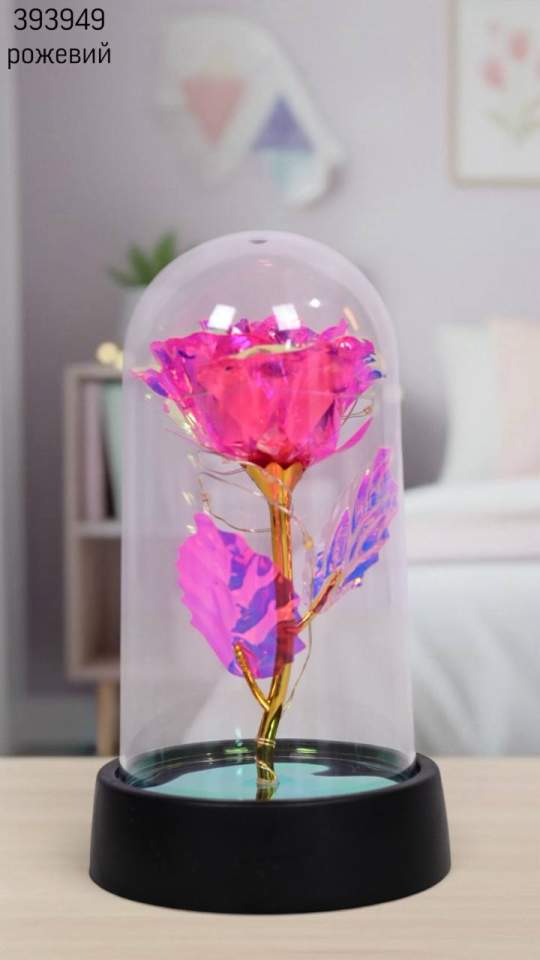 Декор.Троянда в колбі (опт) 393949