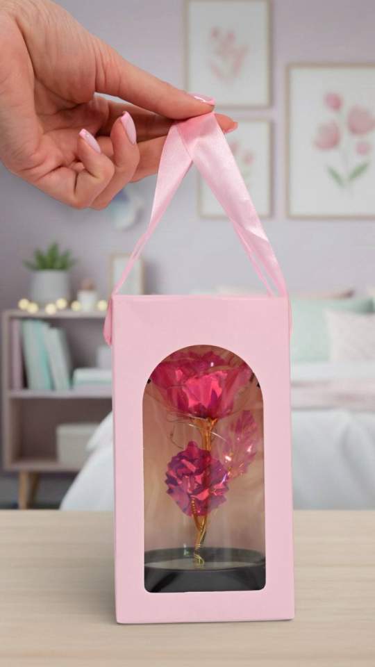 Декор.Троянда в колбі (опт) 393949